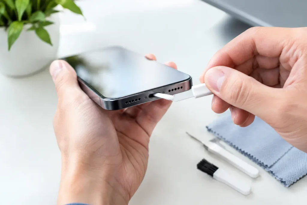 How to Clean Your Phone Charging Port Safely